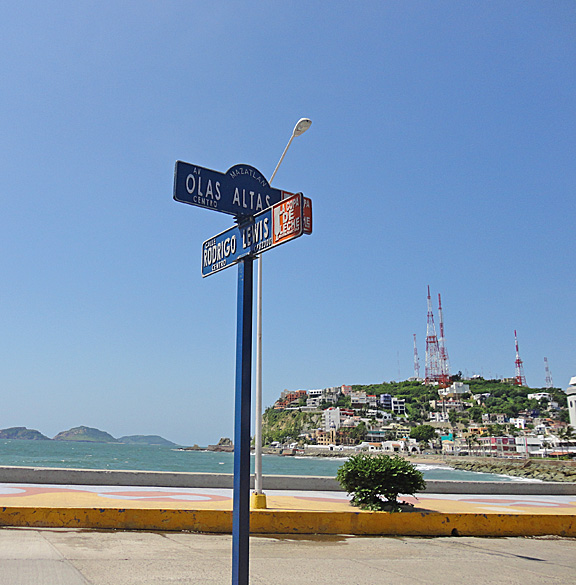 Street Sign Mazatlan